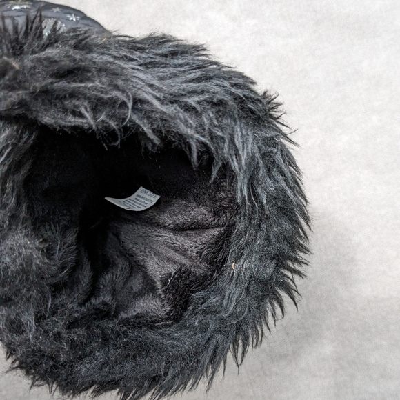 Ruff Hewn Ice Snow Windshield Scraper Warm Black Shimmery Silver Snowflakes EUC - Picture 2 of 7